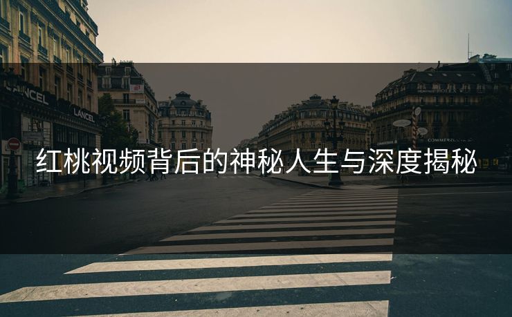 红桃视频背后的神秘人生与深度揭秘